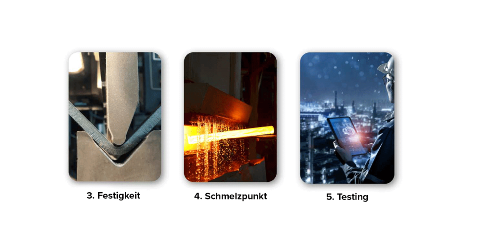 Alloy selection points